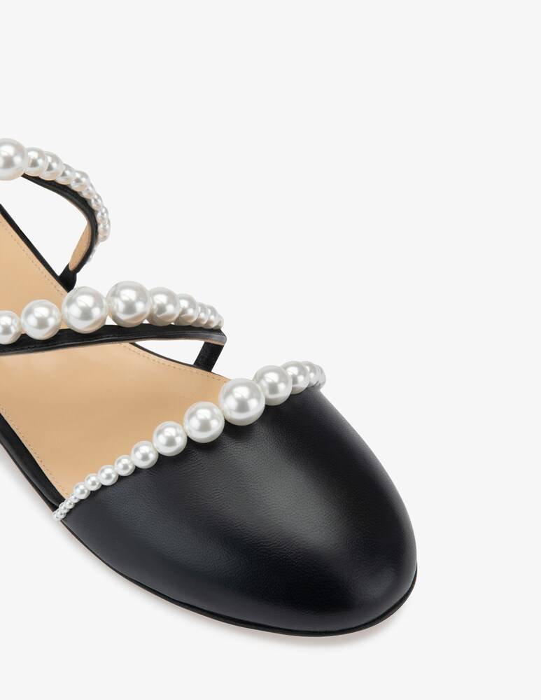 Mach & Mach Ballerine con perle a punta chiusa Sirene Vendita