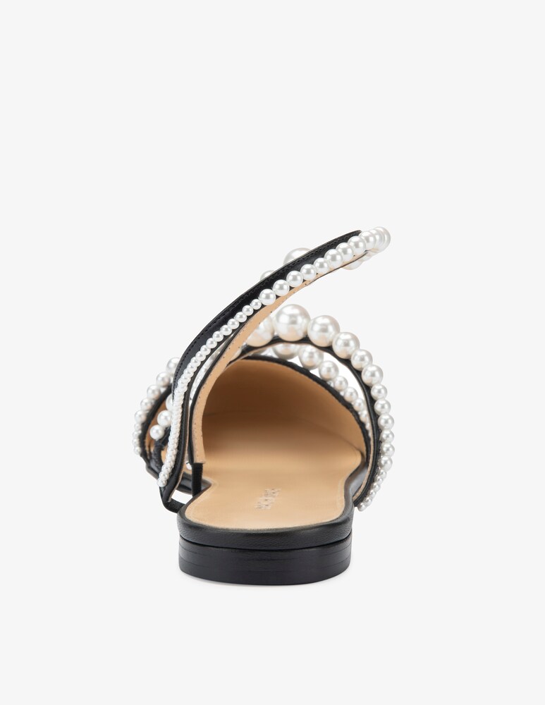 Mach & Mach Ballerine con perle a punta chiusa Sirene Vendita