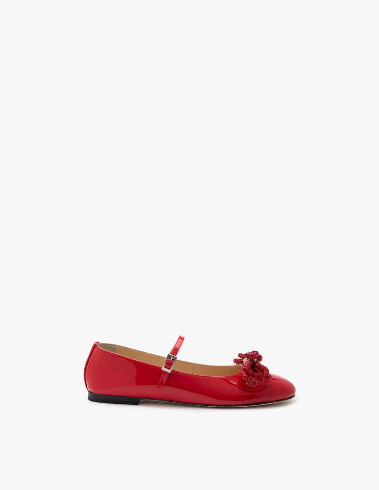 Mach & Mach Ballerine in vernice con doppio fiocco Promozione