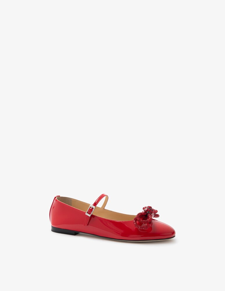 Mach & Mach Ballerine in vernice con doppio fiocco Promozione