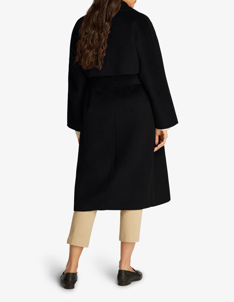 Calvin Klein Cappotto vestaglia lungo con cintura in lana Moda