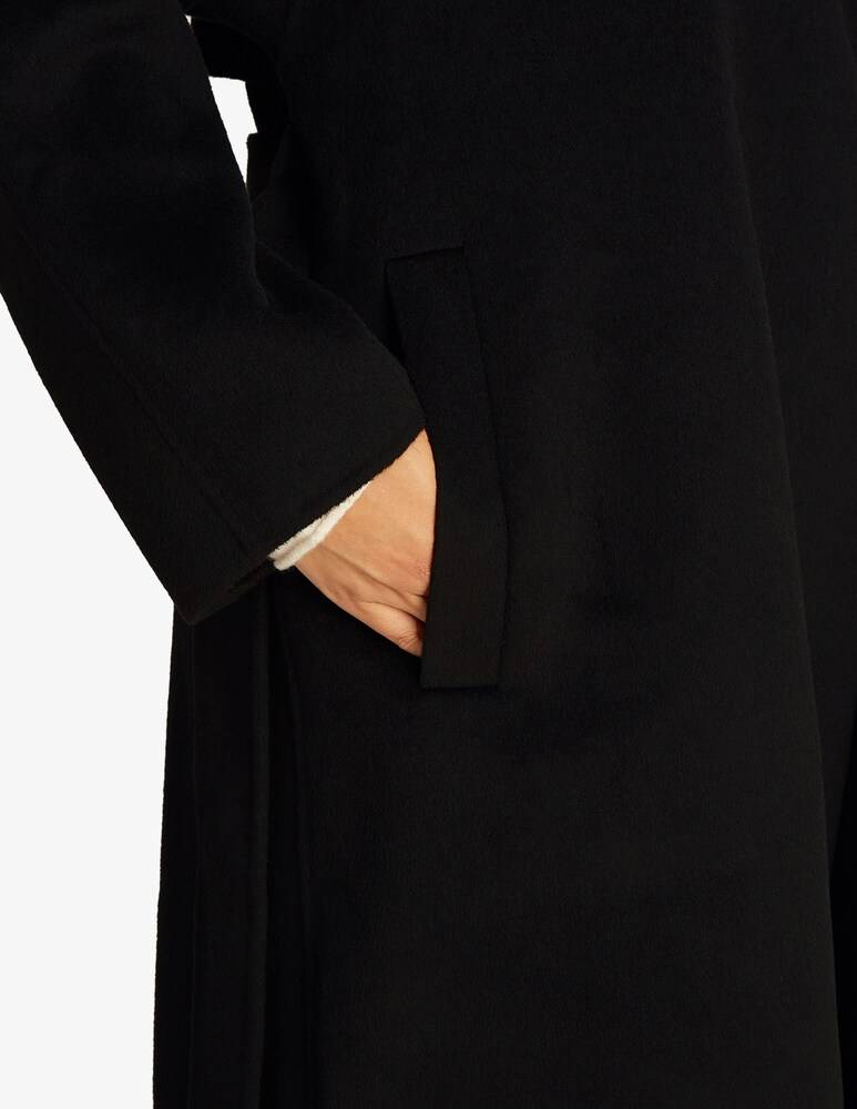 Calvin Klein Cappotto vestaglia lungo con cintura in lana Moda
