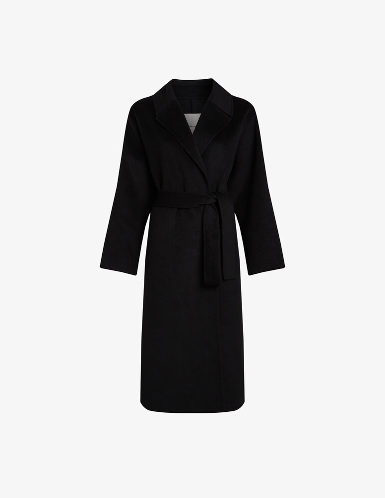 Calvin Klein Cappotto vestaglia lungo con cintura in lana Moda