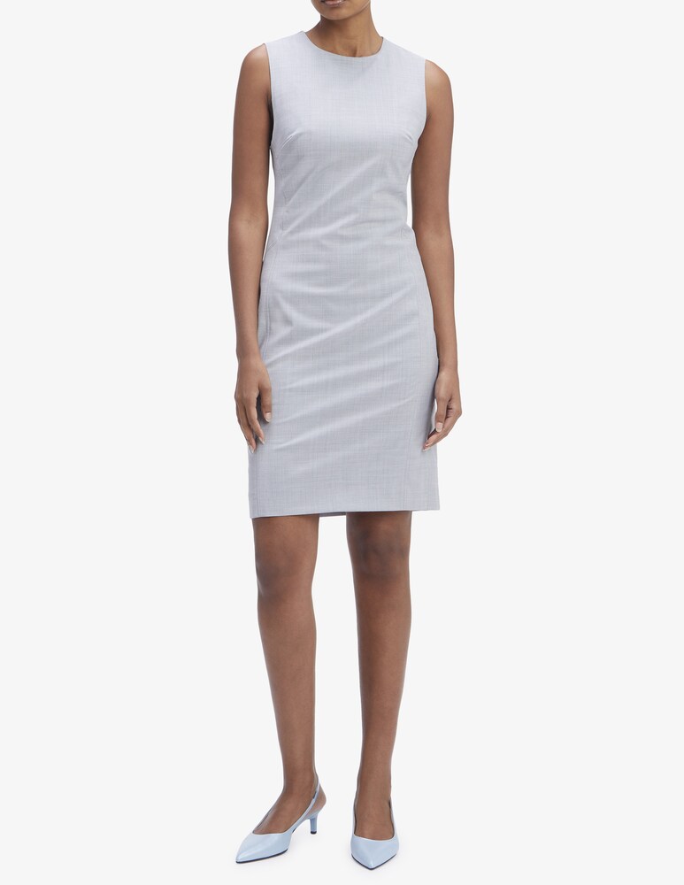 Calvin Klein Vestito tubino a manica corta fresco lana Economico