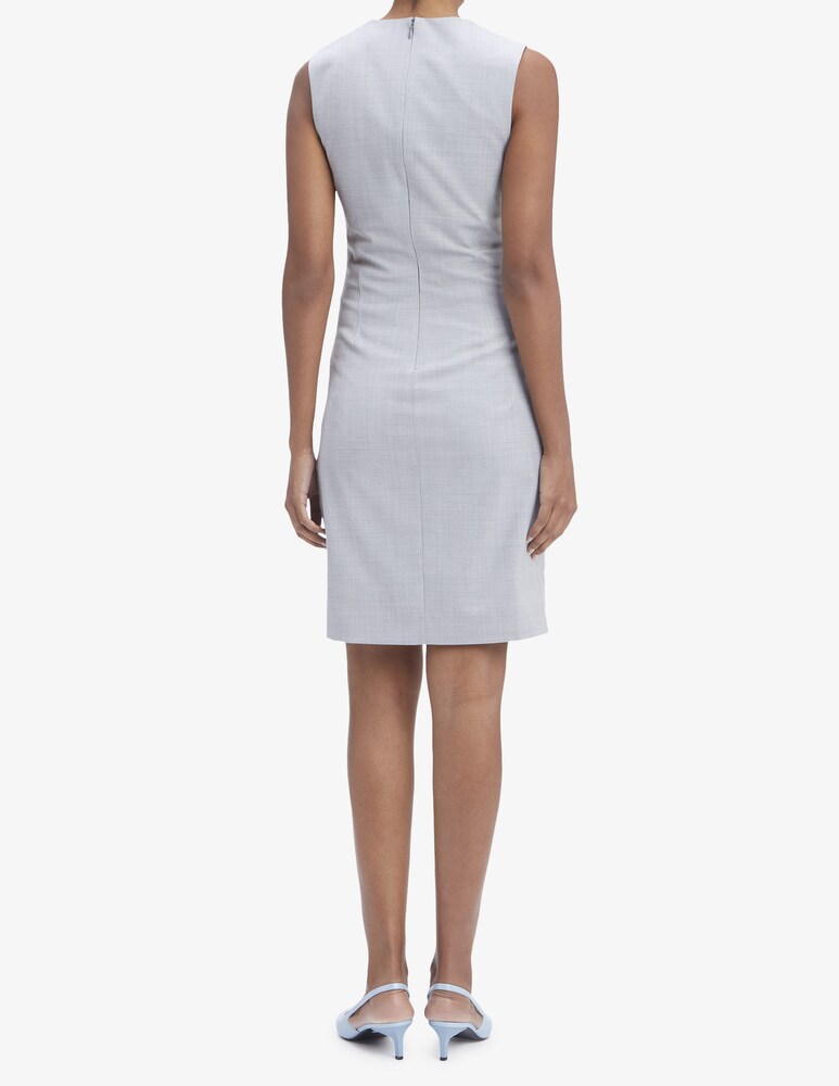 Calvin Klein Vestito tubino a manica corta fresco lana Economico