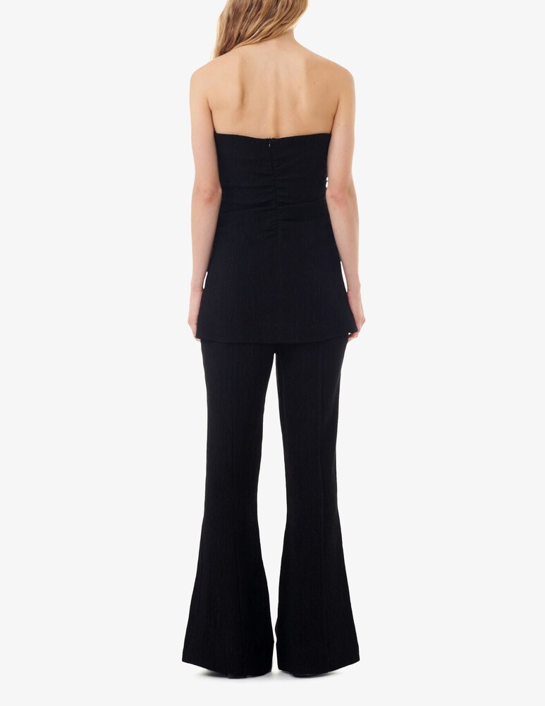 Ganni Pantaloni svasati in crêpe di viscosa stretch Hotsell