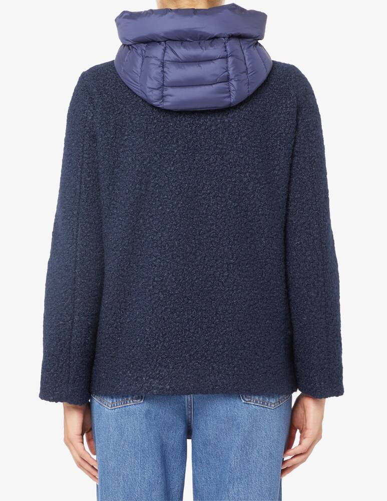 EMME Marella Whool ricciolino zip cappuccio Vendite Flash