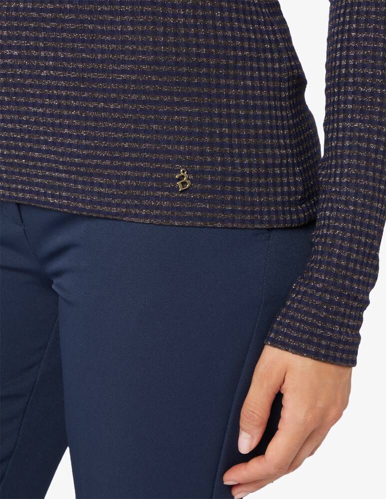 iBlues Piovra maglietta in lurex rigata Negozio