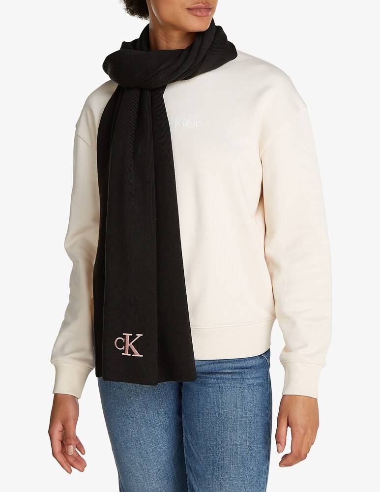 Calvin Klein Jeans Sciarpa monogram ricamata Spedizione Gratuita