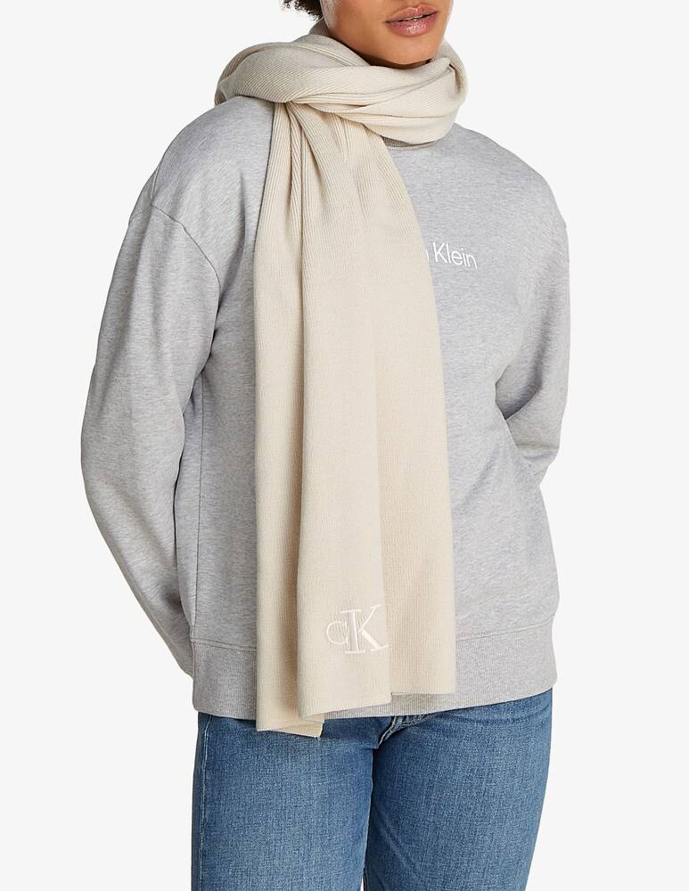 Calvin Klein Jeans Sciarpa monogram ricamata Pezzi Unici