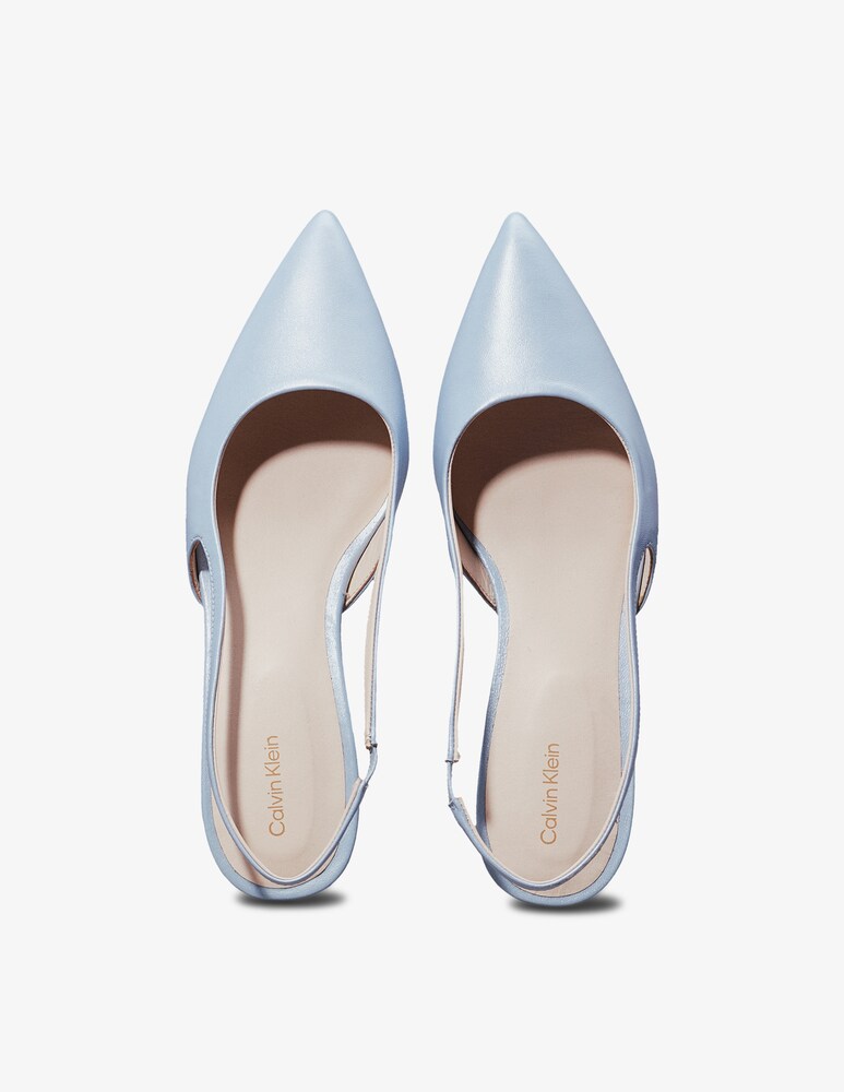 Calvin Klein Slingback in pelle Promozione Limitata