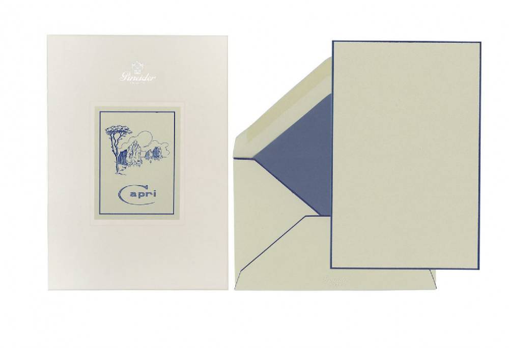 Pineider Set Carta da Lettera Capri A5 Pezzi Unici