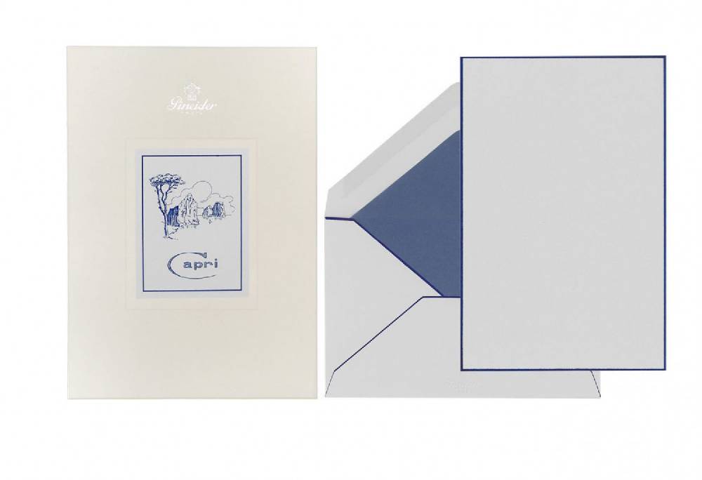 Pineider Set Carta da Lettera Capri A5 Pezzi Unici