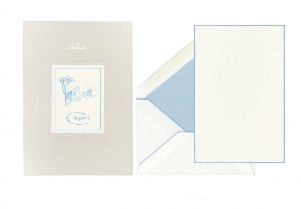 Pineider Set Carta da Lettera Capri A5 Pezzi Unici