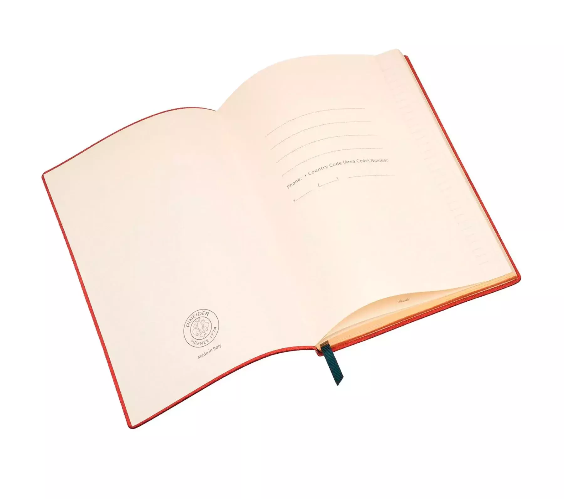 Pineider Notebook Milano Medio a righe Shopping Online