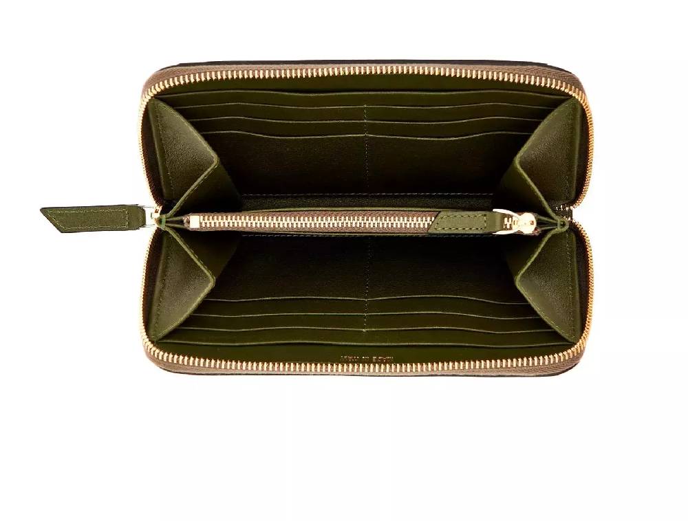 Pineider Portafoglio con zip in Metro Smooth Online