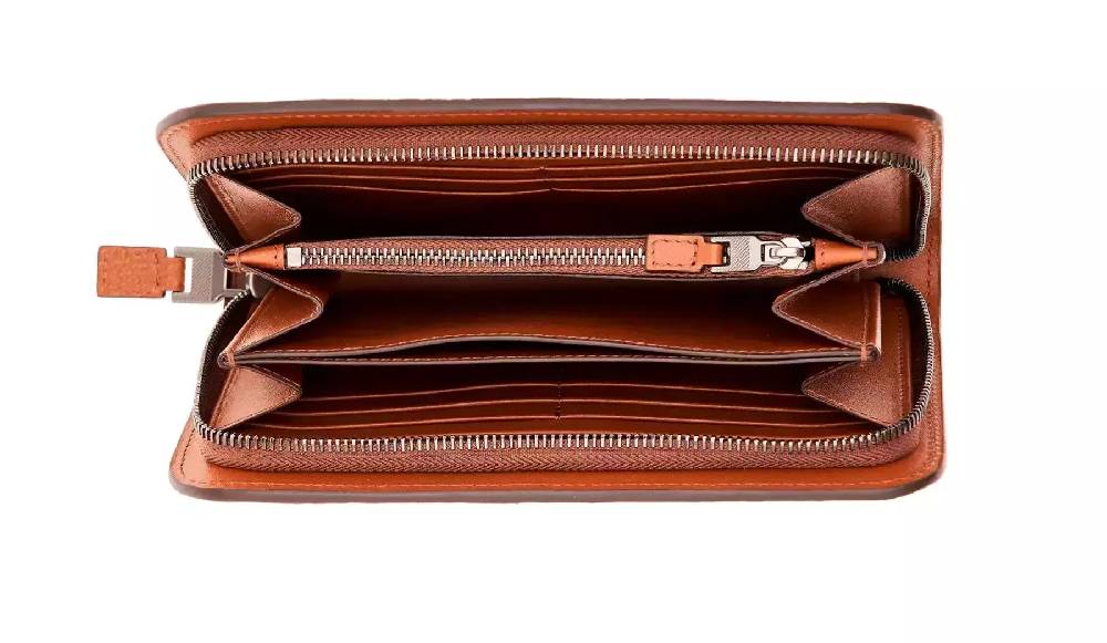Pineider Portafoglio Internazionale con zip in Bottalato Outlet