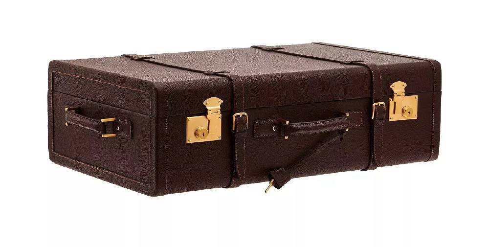 Pineider Passion Suitcase Big Grained In Linea