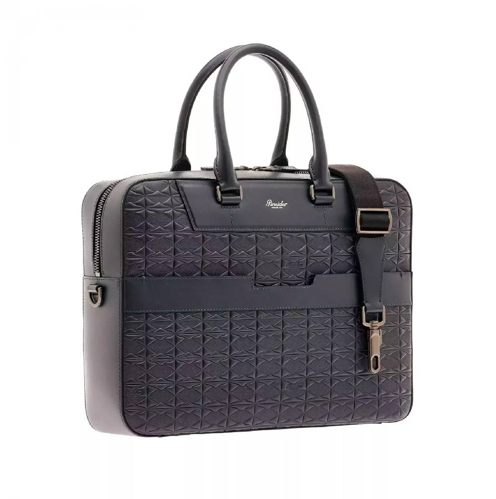 Pineider Tailored Briefcase in Embossed Empress Negozi Online