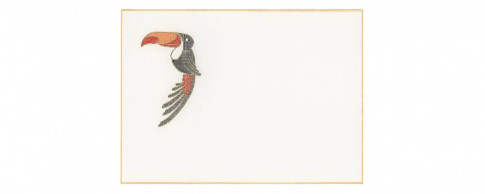 Pineider Biglietti con motivo a rilievo Eight Cards Birds Promozione Limitata
