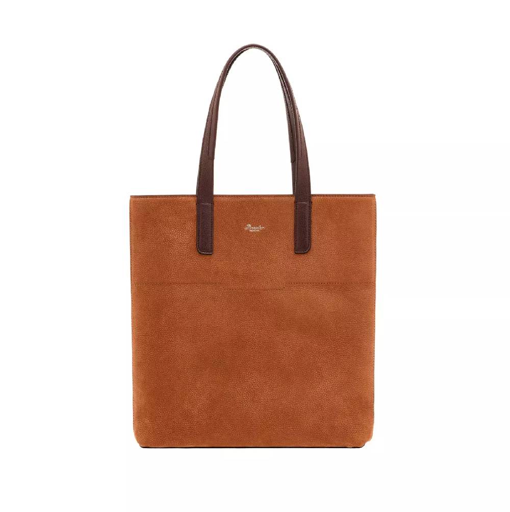 Pineider Slim Shopping Bag in Nabuk Affare Del Giorno
