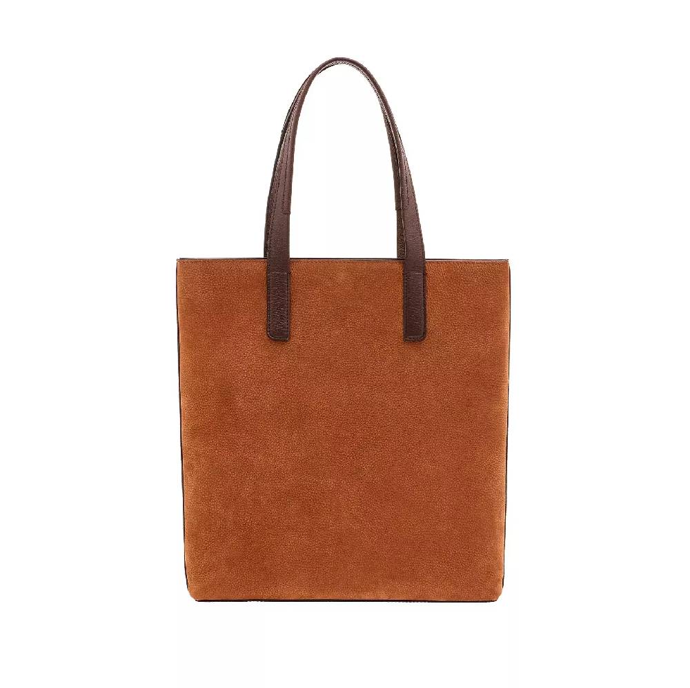 Pineider Slim Shopping Bag in Nabuk Affare Del Giorno