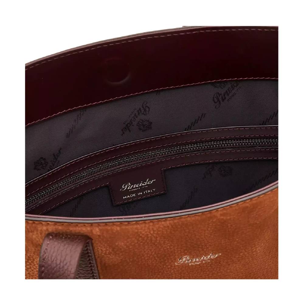 Pineider Slim Shopping Bag in Nabuk Affare Del Giorno