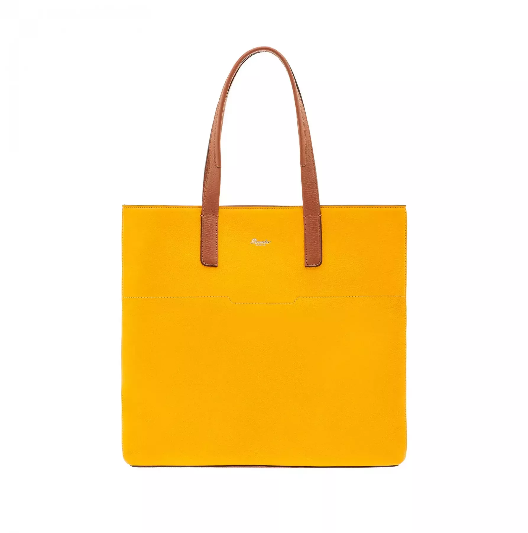 Pineider Slim Shopping Bag in Nabuk Affare Del Giorno