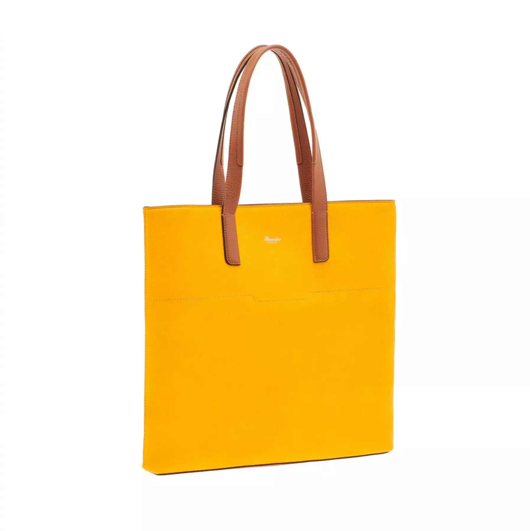 Pineider Slim Shopping Bag in Nabuk Affare Del Giorno