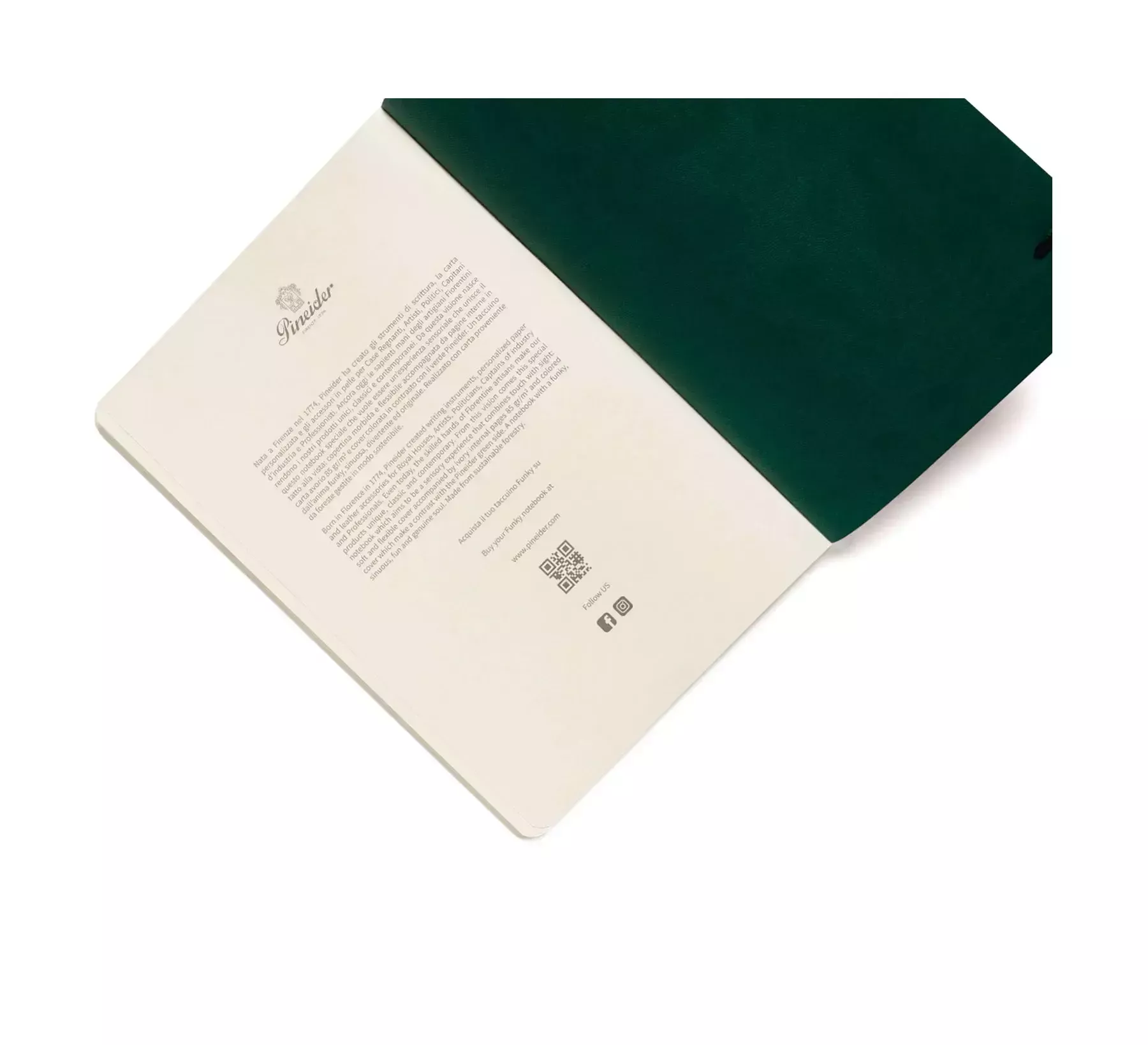 Pineider Notebook Funky Piccolo senza righe Negozio