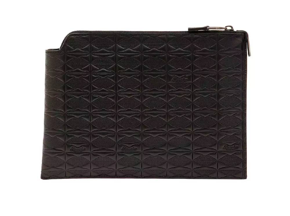 Pineider Pouch Medium in Embossed Empress 2025