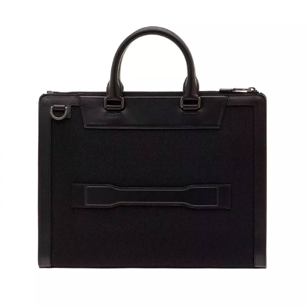 Pineider Slim Briefcase in Metro Nylon Promozione
