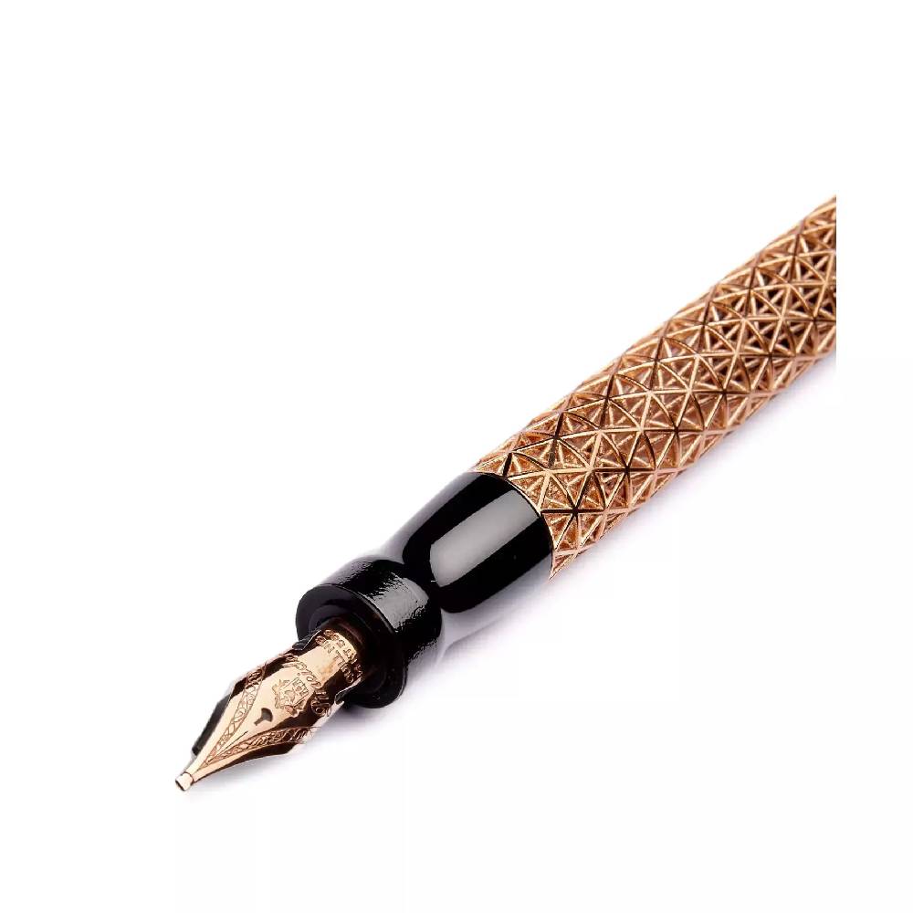 Pineider Penna Stilografica Psycho- Pennino in Oro 14KT Qualità Garantita