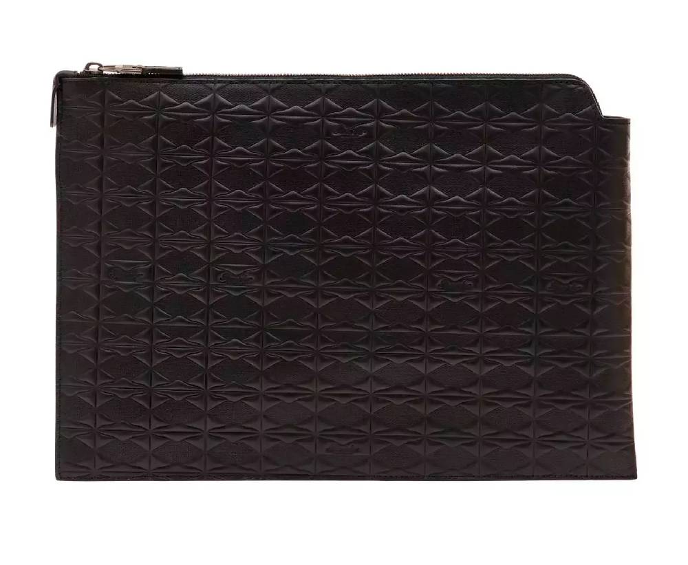 Pineider Pouch Large in Embossed Empress Fino Al -60%