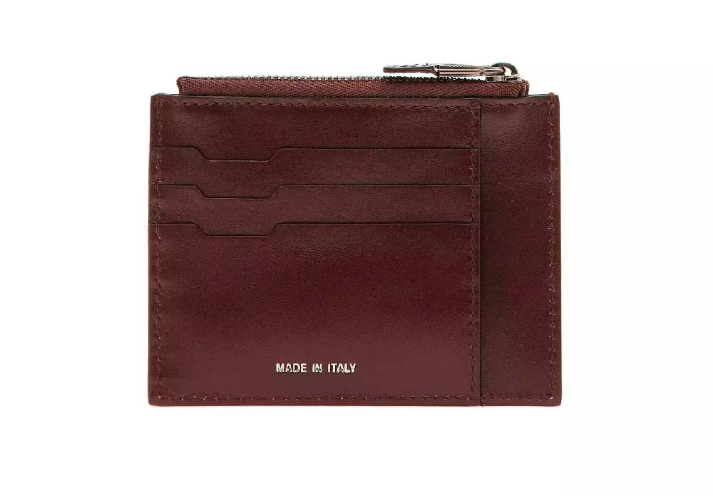 Pineider Porta carte con zip in Metro Smooth Moda