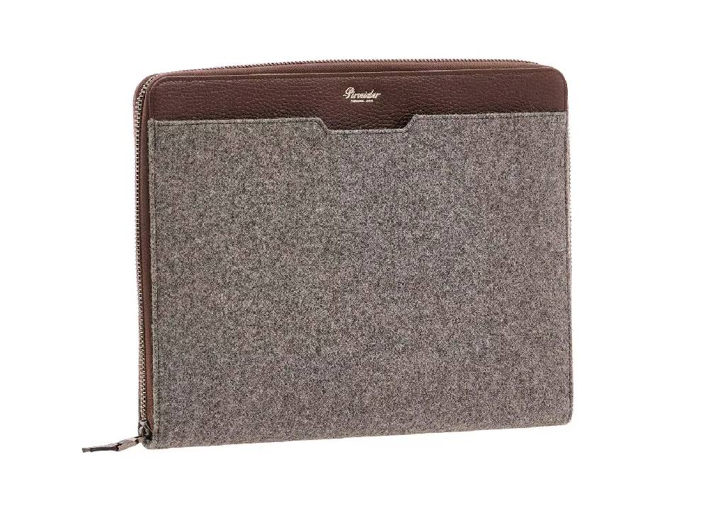 Pineider Porta ipad con zip in Wool Promozione Limitata
