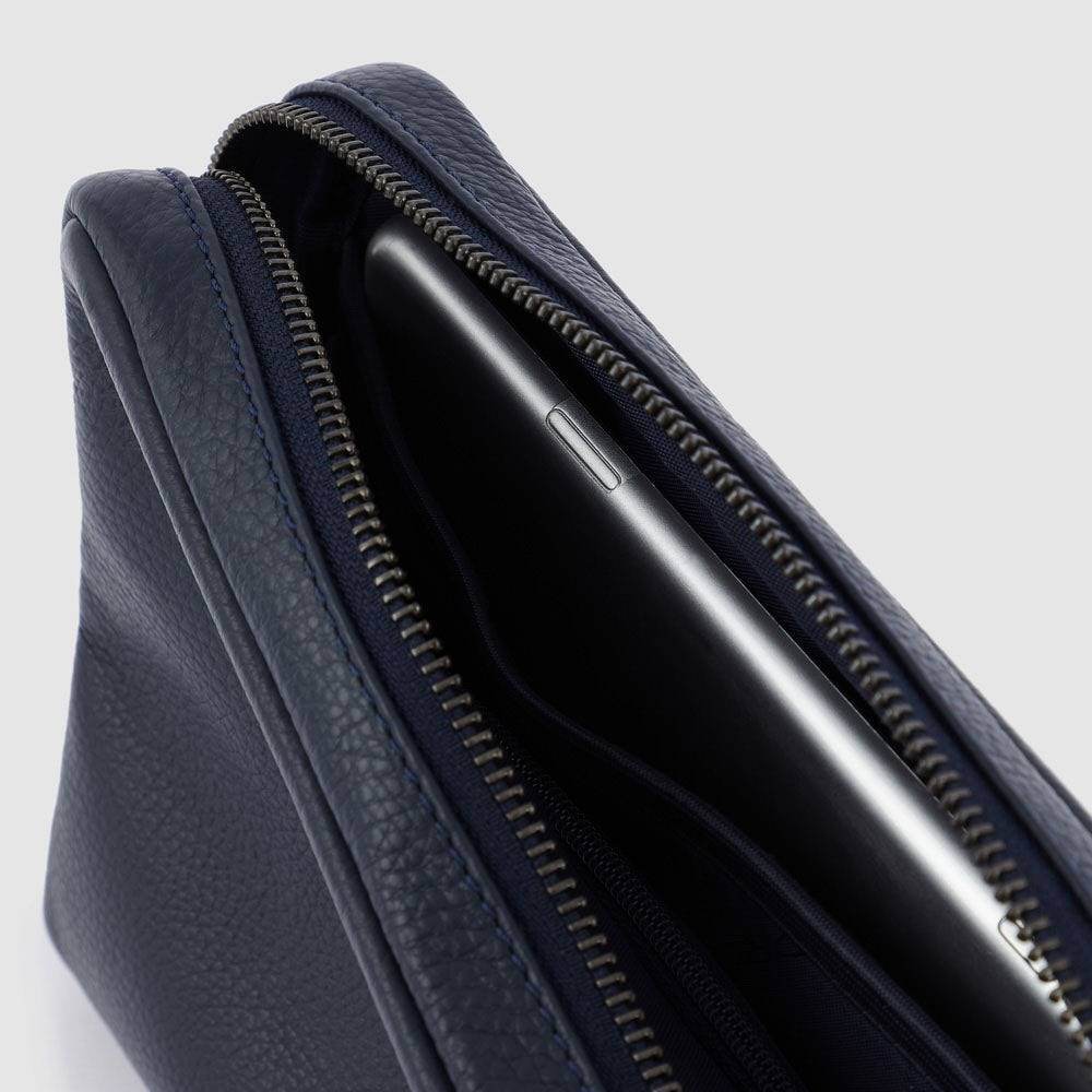Piquadro iPad®mini clutch with removable wrist strap Sottocosto