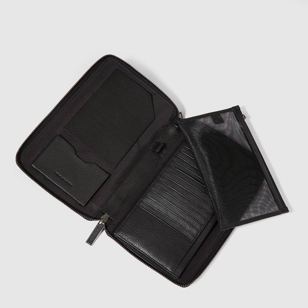 Piquadro Zip-around travel document holder Vendita Calda