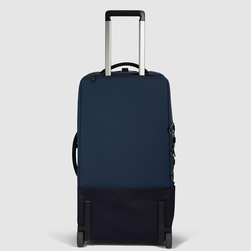 Piquadro Modular wheeled duffel in recycled fabric In Saldo