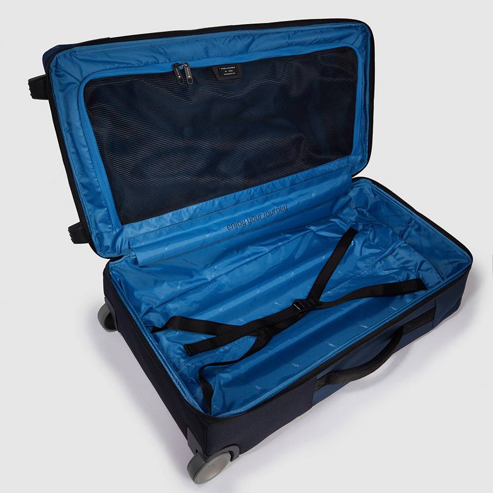 Piquadro Modular wheeled duffel in recycled fabric In Saldo