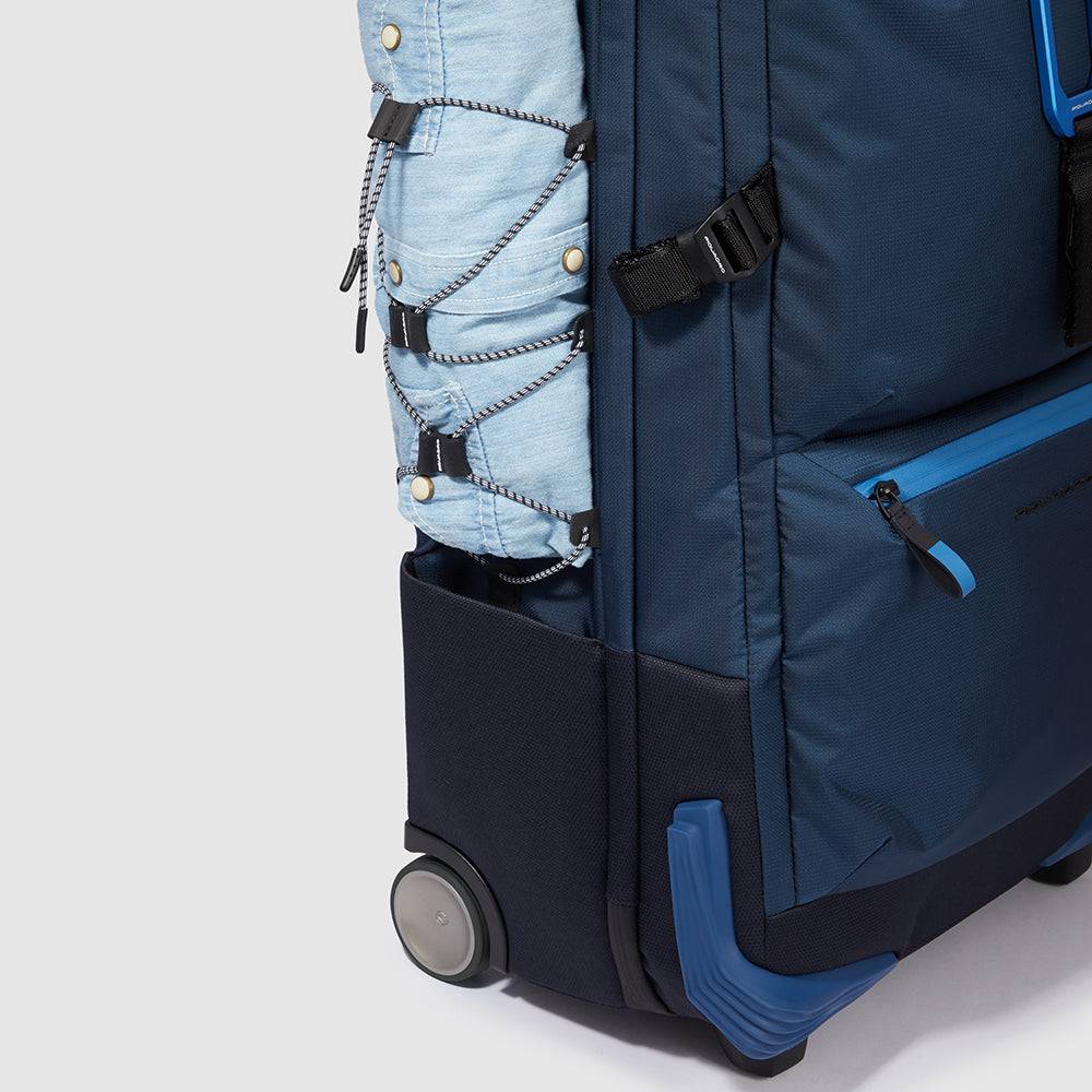 Piquadro Modular wheeled duffel in recycled fabric In Saldo