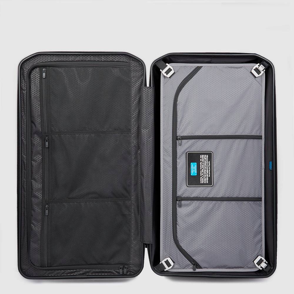 Piquadro Hardside spinner in trunk shape with TSA lock Promozione Limitata