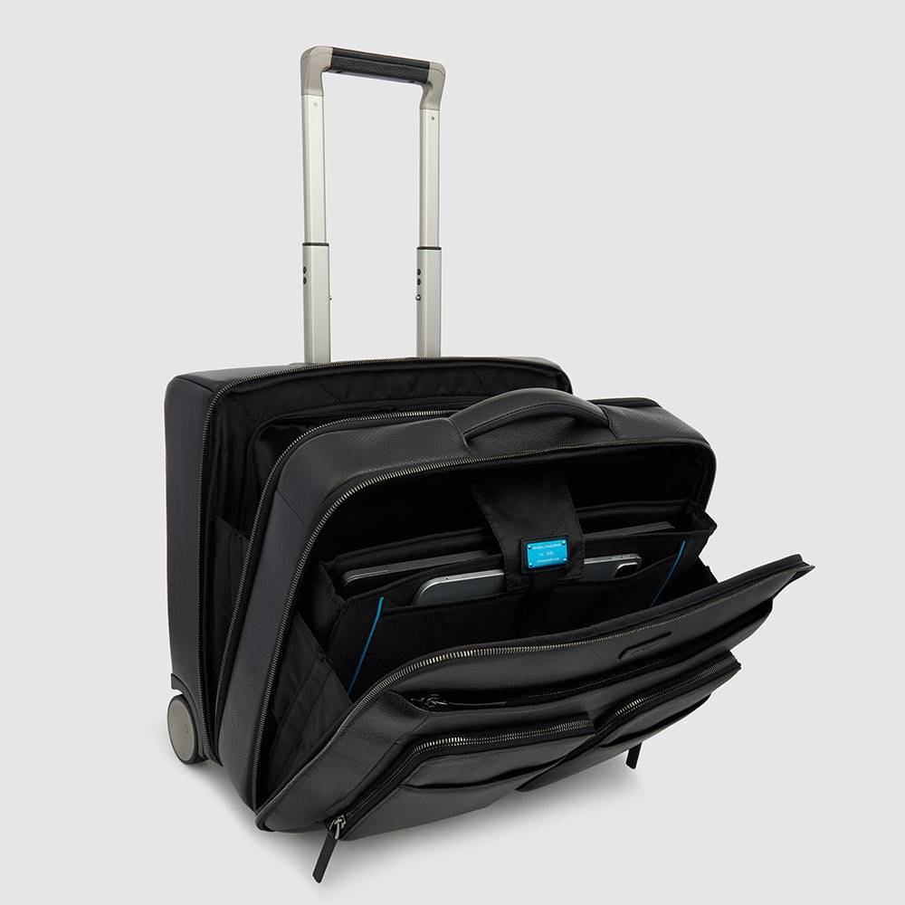 Piquadro Wheeled computer briefcase with iPad® compartment Convenienza
