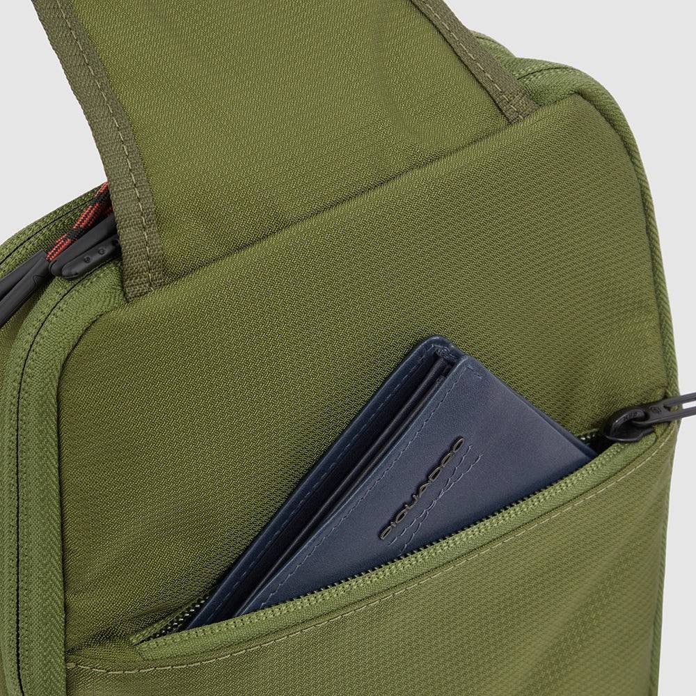 Piquadro Mono sling bag in recycled fabric Economico