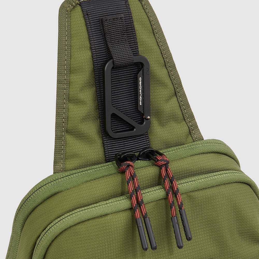 Piquadro Mono sling bag in recycled fabric Economico