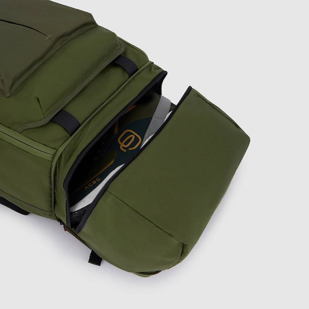 Piquadro Convertible backpack duffel bag in recycled fabric Outlet