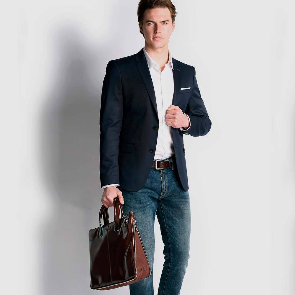 Piquadro Slim computer 15,6" and iPad®Pro 12,9" bag Qualità