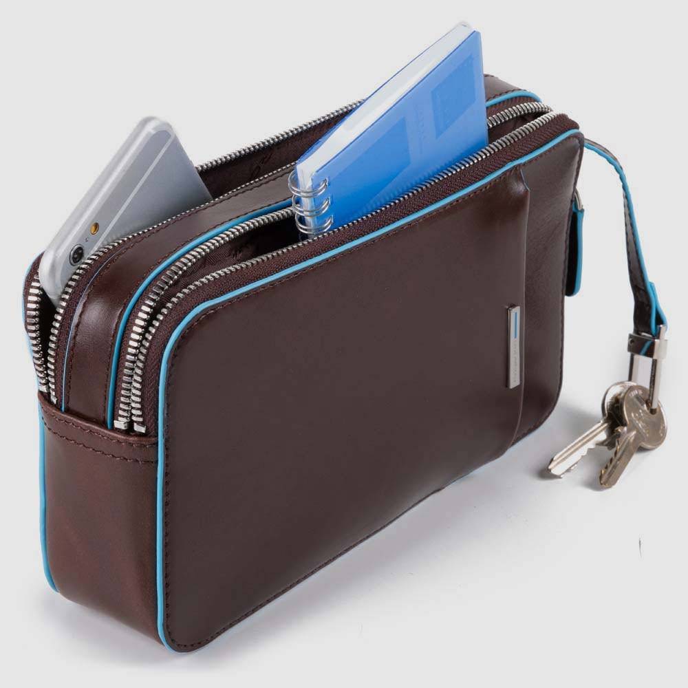 Piquadro Men’s wrist clutch bag with front slip pocket Prezzo Ridotto