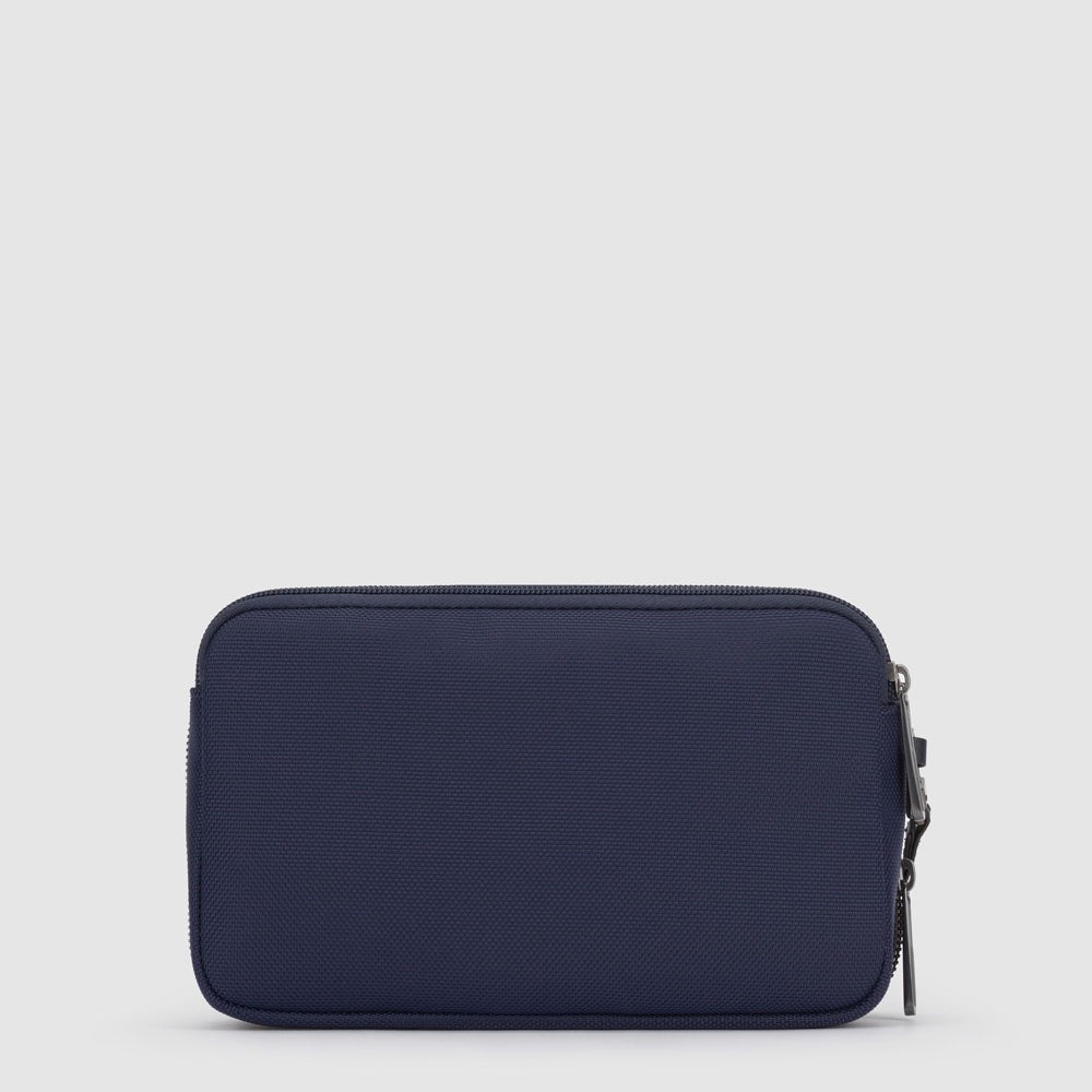Piquadro Wrist clutch bag in recycled fabric Sconto