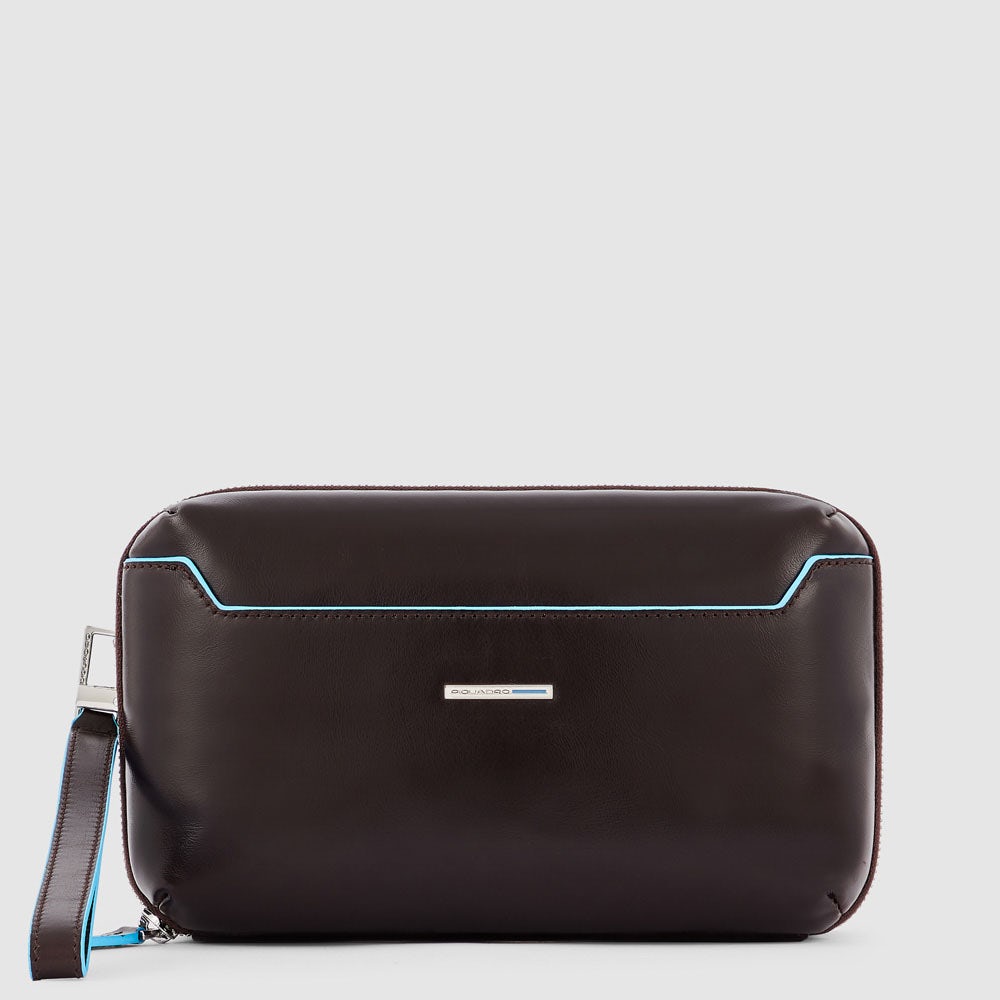 Piquadro Wrist clutch bag with two dividers